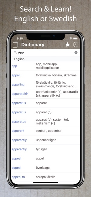 Swedish English Dictionary Pro