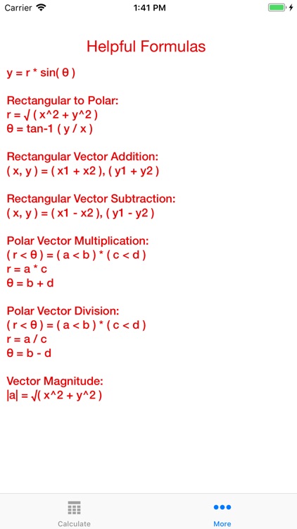 Complex Vector Calc screenshot-3