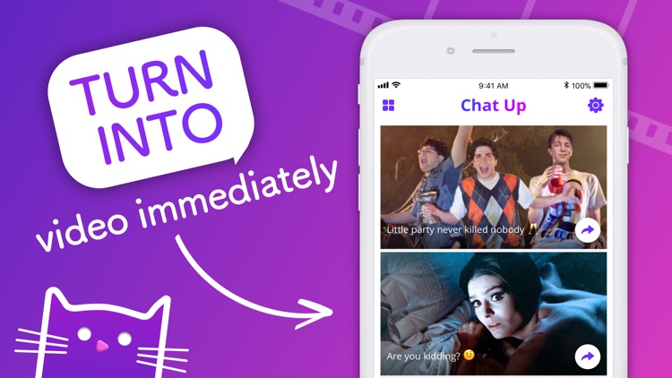 ChatUP - Text & emoji to video