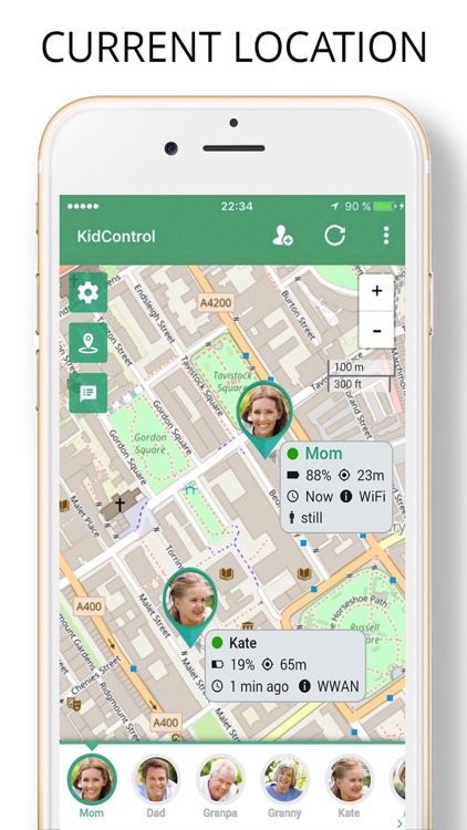 Family GPS Tracker Kid Control