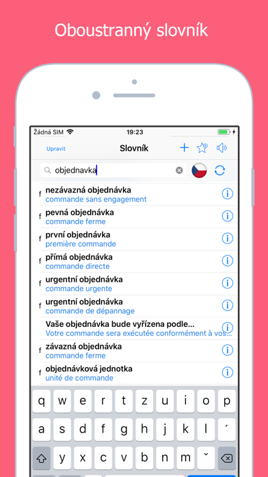 How to cancel & delete Francouzsko-český slovník from iphone & ipad 1