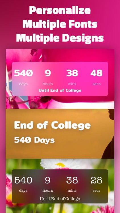 Countdown Timer: Count to Days