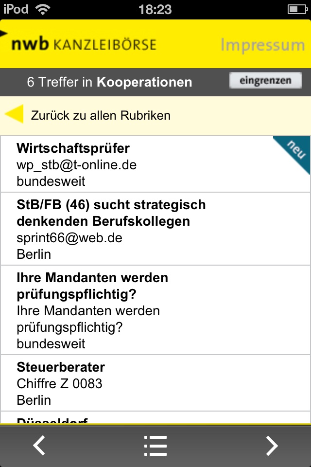 NWB Kanzleibörse App screenshot 4