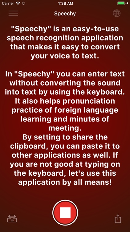 Voice Dictation - Speechy screenshot-0