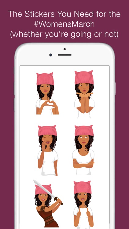 Telle Women's March stickers E