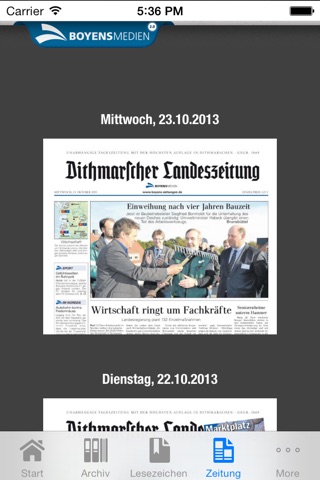 Boyens E-Paper screenshot 2