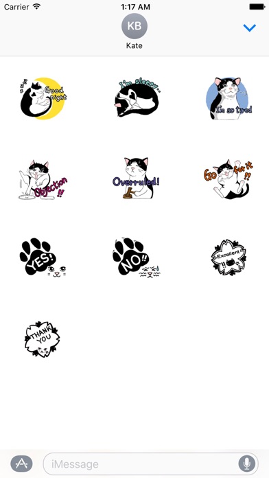 Sweet and Cute Cat Sticker screenshot 3