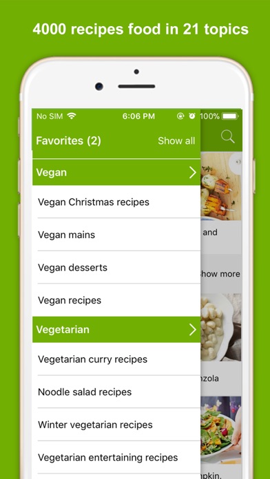 Vegan & Vegetarian recipe food screenshot 3