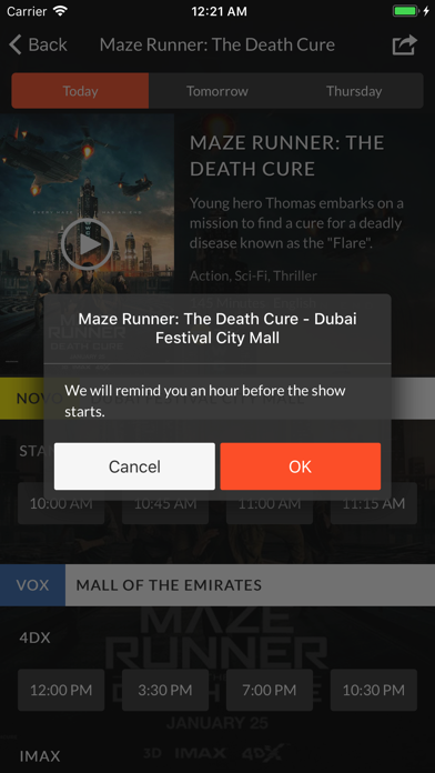 How to cancel & delete Cinema Showtimes UAE from iphone & ipad 4