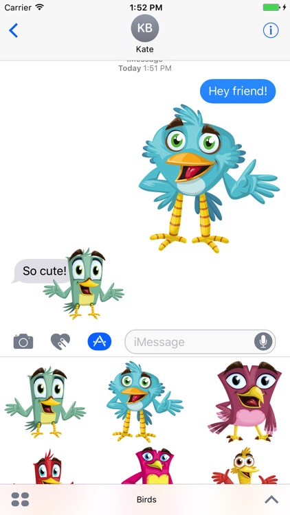 Happy Bird Stickers