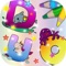 With this alphabet coloring book game, learn ABC letters, practice handwriting worksheets, color drawings of animals, objects, numbers etc