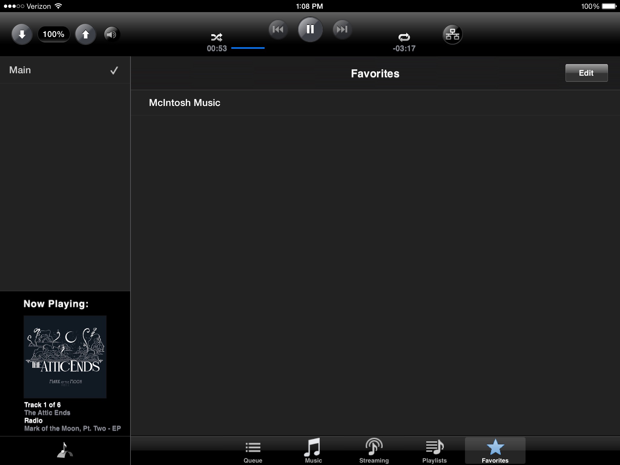 McIntosh Media Bridge for iPad screenshot 4