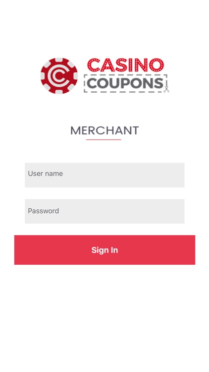 Casino Coupon Merchant App