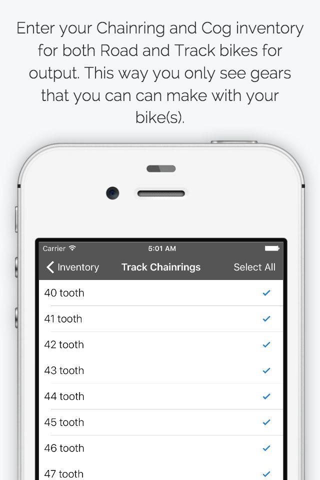 Track Cycling Gear Calculator screenshot 4