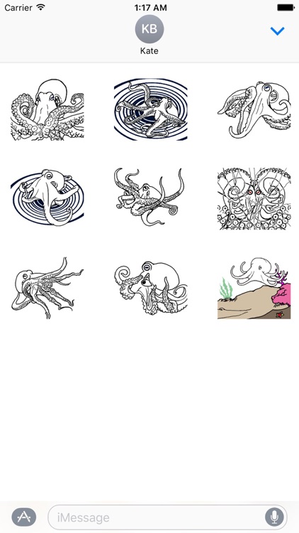 Animated Octopus Sticker