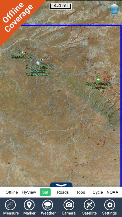 Chaco Culture National Historic Park GPS Chart screenshot-4