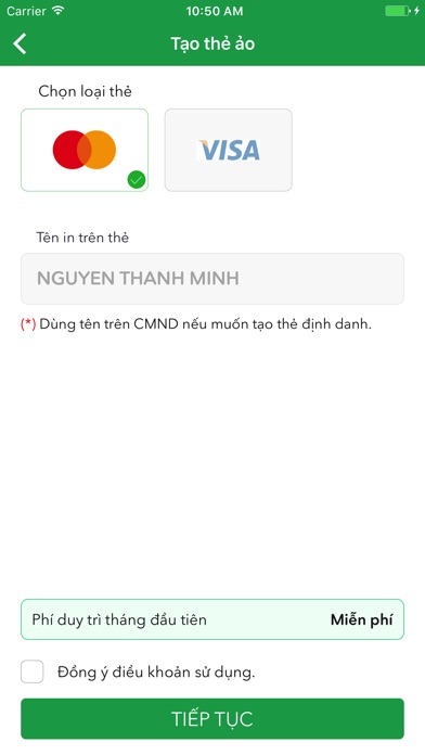 Thẻ ảo Payme screenshot 4