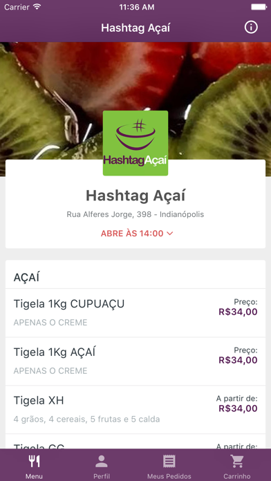 How to cancel & delete Hashtag Açaí Delivery from iphone & ipad 1