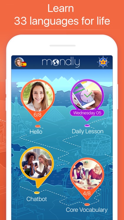 Mondly: Learn 33 Languages screenshot-0