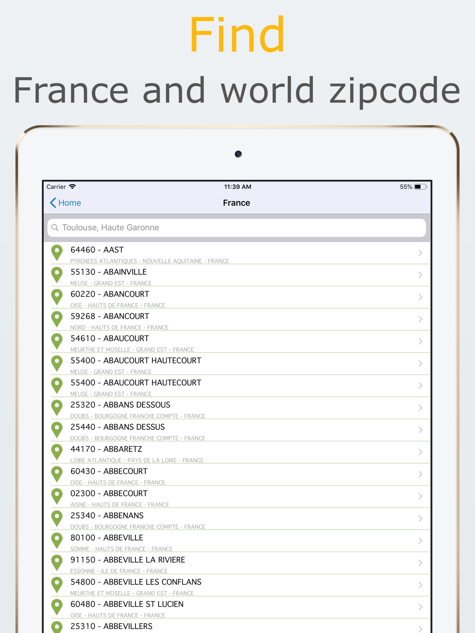 Zipcodes Assistant screenshot 2