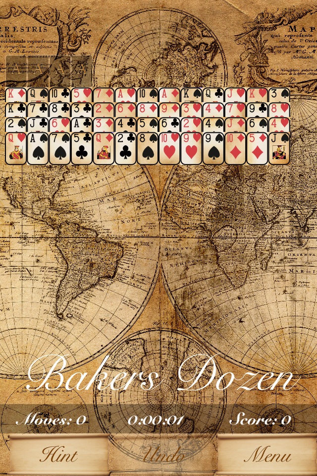 The Baker's Dozen Solitaire screenshot 2