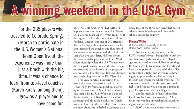 VolleyballUSA: Official Magazine of USA Volleyball screenshot-3