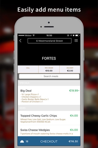 Fortes - Italian Food Delivery screenshot 2