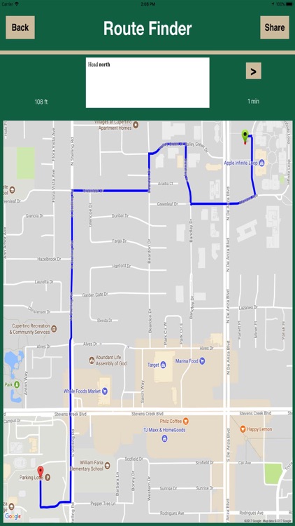 Routes - Directions