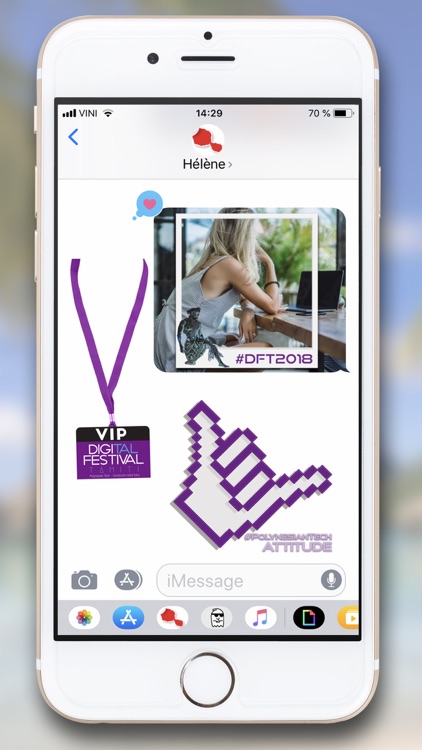 Tahiti Stickers for iMessage
