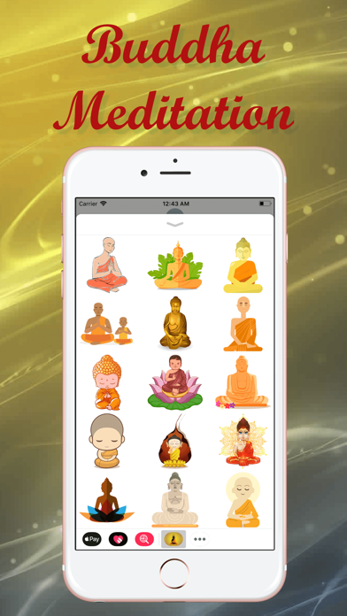 Buddha Meditation Stickers screenshot 2