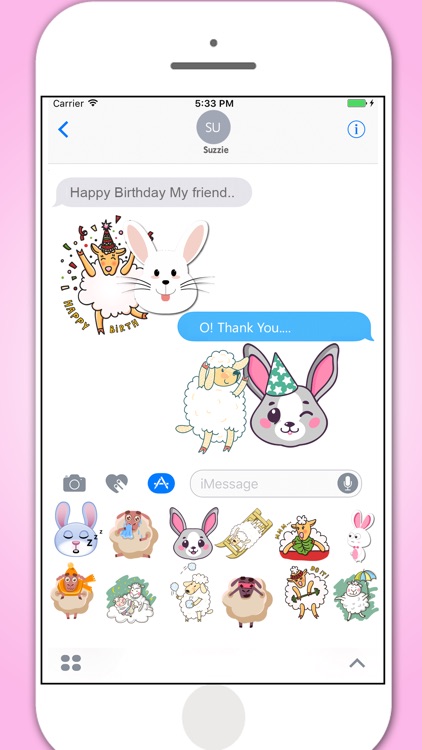 Sheep & Bunny Stickers