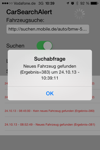 CarSearchAlert - Autosuche screenshot 2