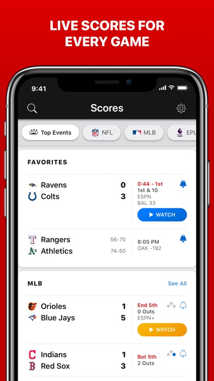 ESPN: Live Sports & Scores screenshot-6