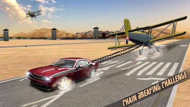 Chained Cars Drag VS Jet Plane