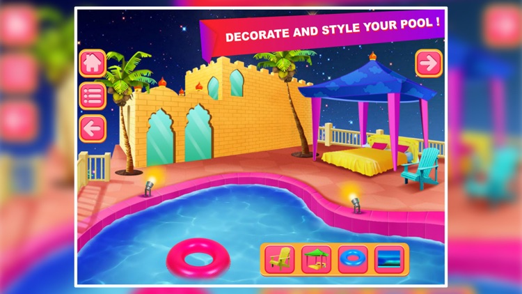 Princess Pool Party Girls Game screenshot-3