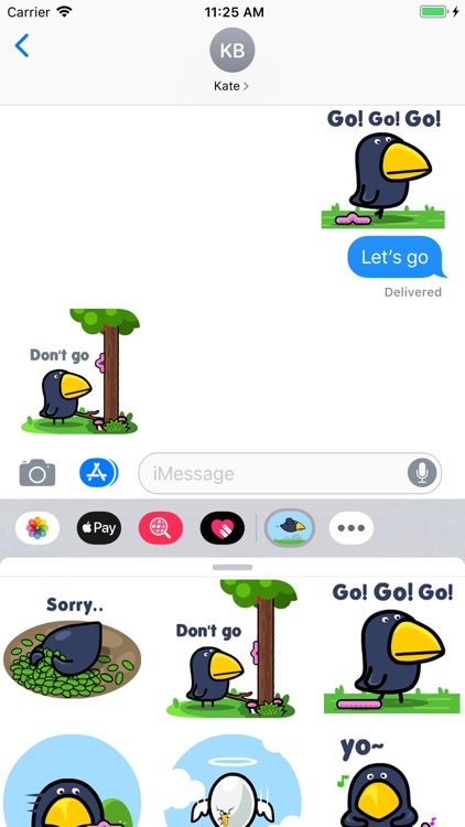 Birdy Boy Animated Stickers