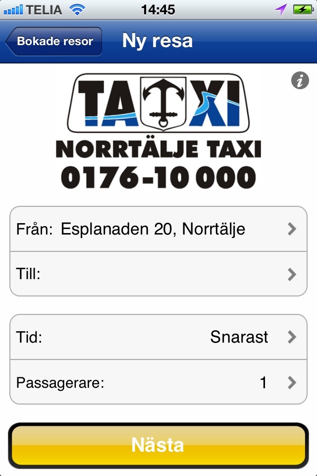 Norrtälje Taxi screenshot 2