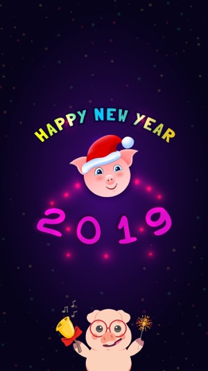 Piggy New Year's Eve Stickers