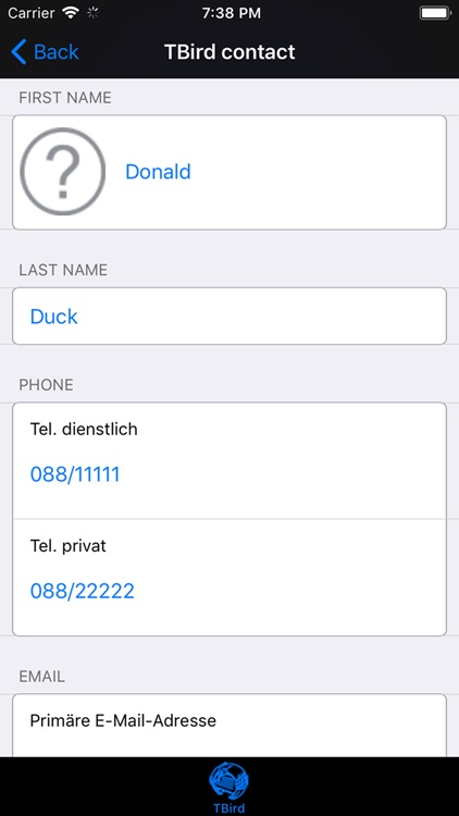 Thunderbird Contact Sync.