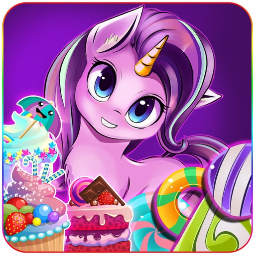 Magic Unicorn pop match 3 Icon