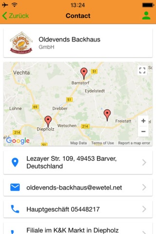 Oldevends Backhaus GmbH screenshot 2