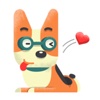 A Cute Orange Corgi Dog Emoji Sticker