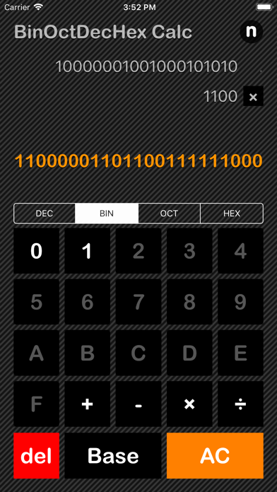 Bin Oct Dec Hex Calculator screenshot 2