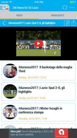 Game screenshot 24h News for SS Lazio hack