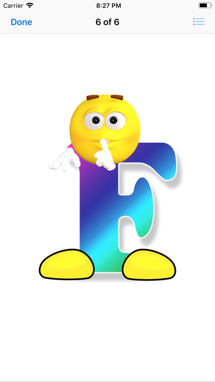 Smiley Face Alphabet Stickers screenshot-7