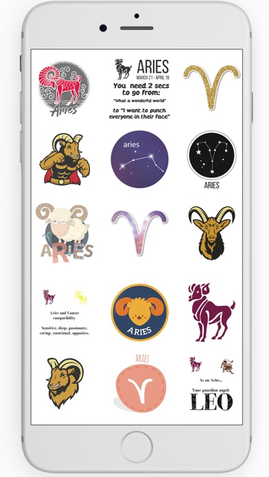 Aries Stickers Horoscope Signs screenshot 3