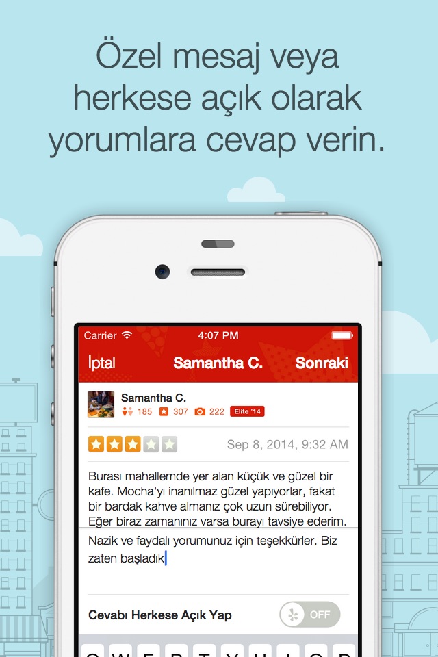 Yelp for Business App screenshot 3