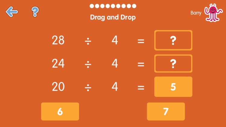 Division Tables: Math is Fun screenshot-3