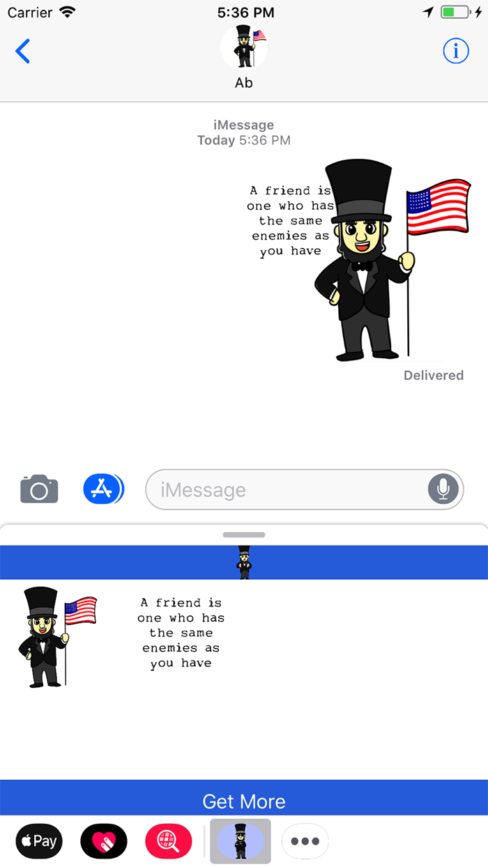 Ab Lincoln Stickers