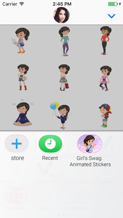 Girl Swag Animated Stickers screenshot-3